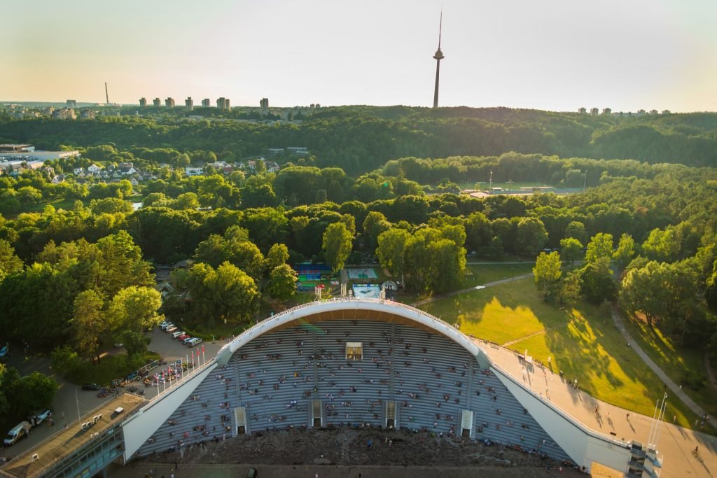 Vingio parkas iš aukštai