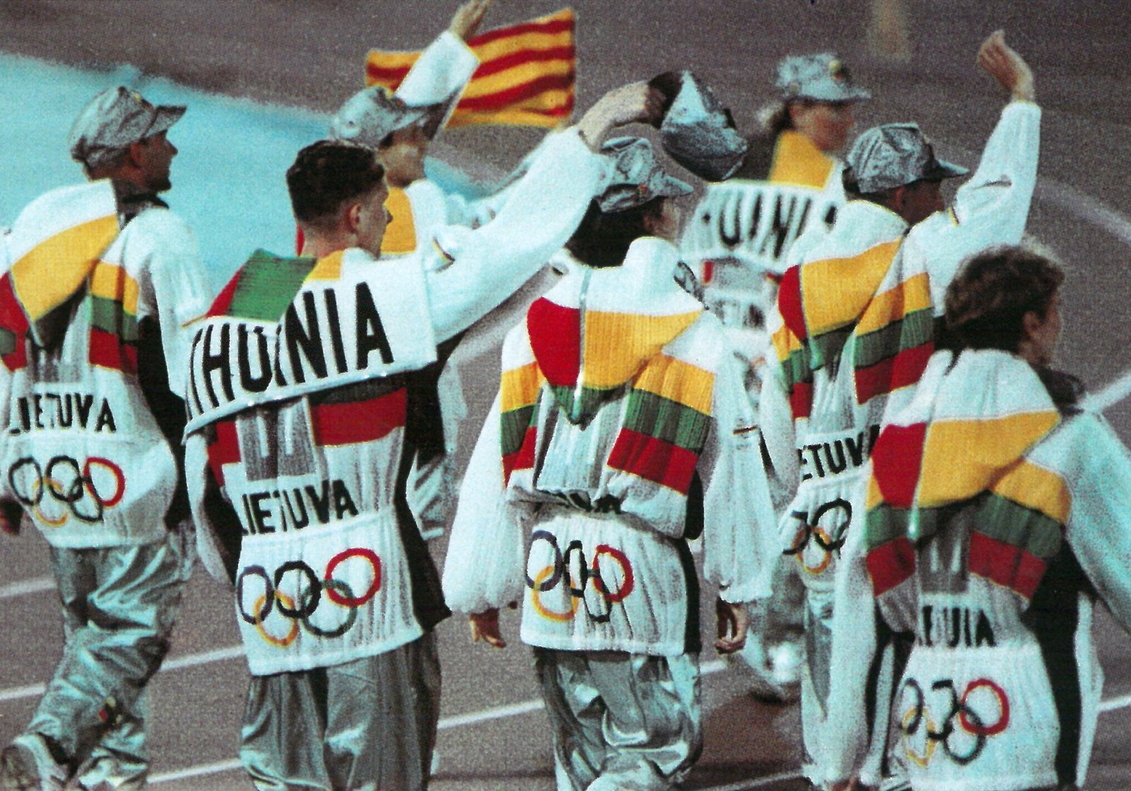 Lietuva žaidynių atidarymo ceremonijoje (Valdo Malinausko nuotr.)